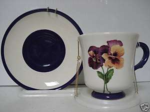 Tea Cup and Saucer W/ Pansy Design from Teleflora  