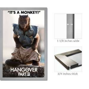  Silver Framed Hangover 2 Movie Poster Monkey 1483