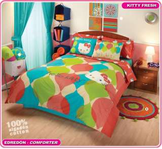 Girls Teens Hello Kitty Comforter Bedding Set Full 8pc  