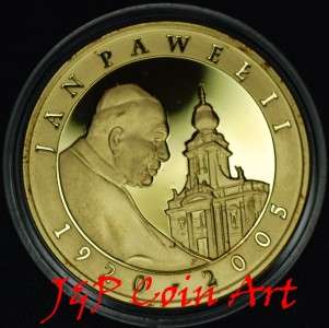 2005 Coin of Poland Polish Silver 10zl Pope John Paul II G PL  