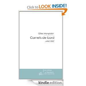 Carnets de bord (French Edition) Gilles Monplaisir  
