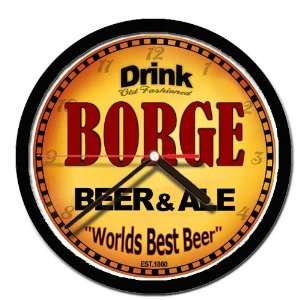  BORGE beer and ale cerveza wall clock 