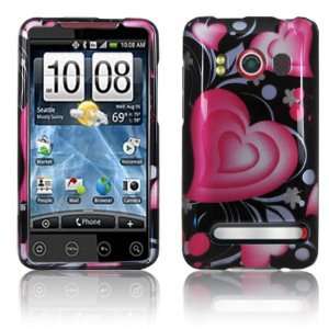 com Premium   HTC EVO 4G Protex 3D Lovely Heart Trans Design(Carrier 