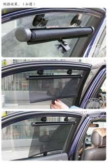 Black Car Curtain Auto Window Shade Sunshade Valance  