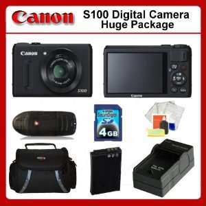 Canon Powershot S100 Digital Camera + Huge Value Kit Includes 4GB 