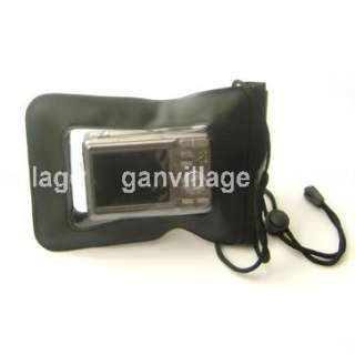 Black Waterproof Digital Camera Pouch Dry Bag Ski Case  
