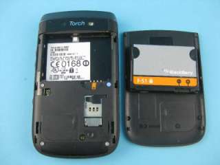 BlackBerry Torch 9800 at&t Unlocked Smartphone Titanium Fair Condition 