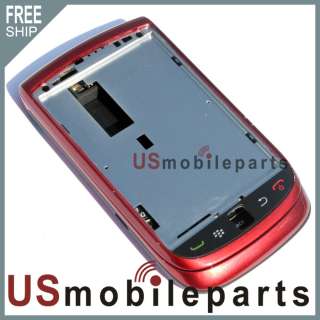 New Red Blackberry Torch 9800 Full Housing Back Keyboard Keypad Parts 