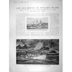  1898 Pitcairn Island Ship Royalist Bounty Bay House
