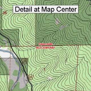  USGS Topographic Quadrangle Map   Taylorsville, California 