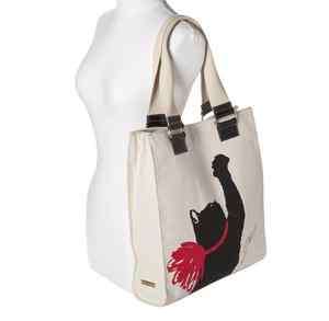 NWT Jason Wu for Target Milu Cat Print Canvas Tote Hangbag Bag  
