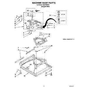  Whirlpool Part Number  388492 For Model #  TAWS750PQ2 