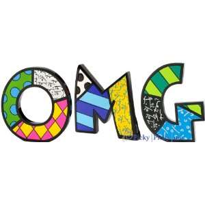  OMG Word Art for Table Top or Wall by Romero Britto