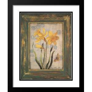   and Double Matted Art 25x29 Antique Botanicals IV