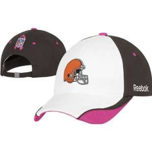   Browns Breast Cancer Awareness Womens Player Sideline Adjustable Hat