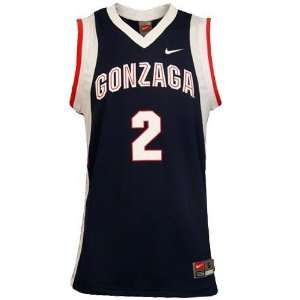  Nike Gonzaga Bulldogs #2 Navy Blue Youth Replica Basketball 