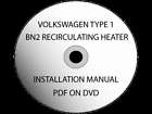 Volkswagen VW BN2 Recirculating Gas Heater manual
