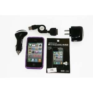  Factory Outlet Brand  High Quality iphone 4/4s Purple Tpu Case, Car 