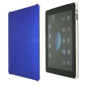   Blue Hard Rubberised Back Cover Case for Apple iPad Electronics