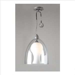 PLC Lighting 98862 Inner matte opal and outer clear glass AL Mida Mini 
