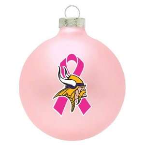   Vikings Breast Cancer Awareness Pink Ornament