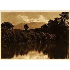  1925 Iztaccihuatl Mexico Mountain Brehme Photogravure 