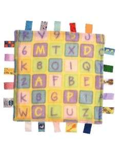  Authentic Taggies Security Blanket Lovey 12 X 12 ABC Alphabet Baby 
