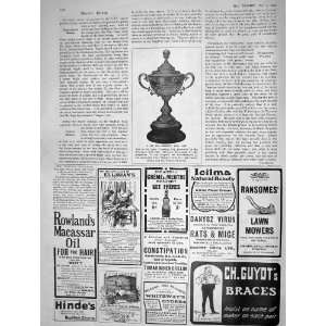  1908 CUP BRAMSHOT GOLF CLUB ALDERSHOT ELLIMANS MENTHE 