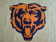 Chicago Bears Logo Sticker Decals Cornhole 12 set of 2  