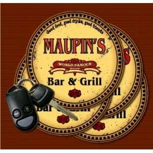  MAUPINS Family Name Bar & Grill Coasters Kitchen 