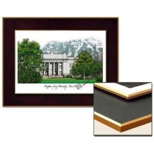  Brigham Young University Collegiate Laminated Lithograph 