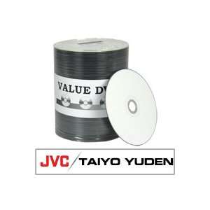  Jvc/taiyo Yuden Value DVD R White Inkjet Hub Printable 8x 