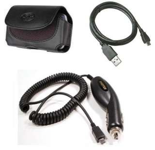 For Boost Mobile Samsung Seek M350 Car Charger+Case+USB  