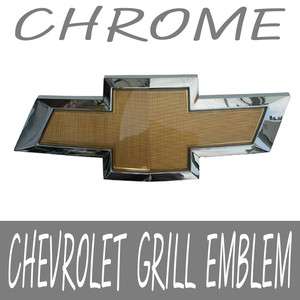 Front Grill CHEVROLET Chrome Border Bowtie Emblem For 06 12 Chevy 