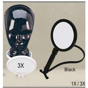  Rucci Neck Mirror (Black) 5 DIA 1X/3X Magnification 