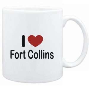  Mug White I LOVE Fort Collins  Usa Cities Sports 