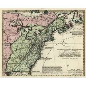 1755 map of British, America