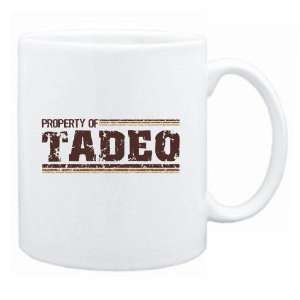 New  Property Of Tadeo Retro  Mug Name 