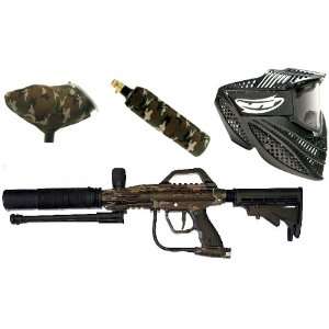  JT TAC 5 Camo Paintball Gun Kit + Stock Bipod Shroud 