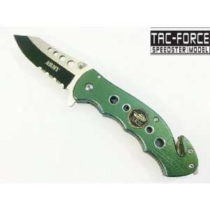  3.25 Tac Force Army Spring Assisted Rescue Knife 