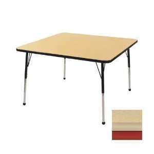   Table with Maple Edge and Red Standard Leg Ball Glides