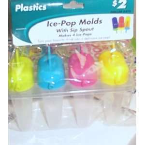  Plastic Ice pop Molds with Sip Sprout