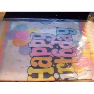   Happy Birthday Party Table Cloth/Cover Paper (confetti) Toys & Games