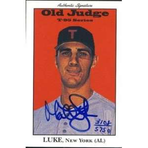   Matt Luke Signature Rookies 1995 Old Judge Card T95 