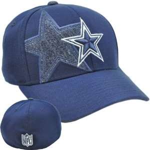  NFL Team Apparel Flex Fit Curved Bill Football Hat Dallas 