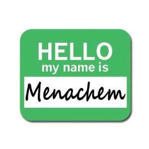  Menachem Hello My Name Is Mousepad Mouse Pad