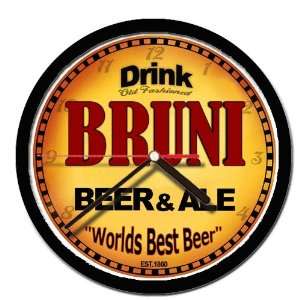  BRUNI beer and ale cerveza wall clock 