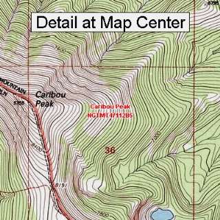   Map   Caribou Peak, Montana (Folded/Waterproof)