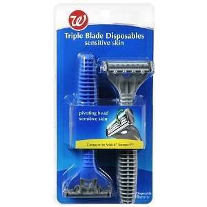    Triple Blade Disposable Razors, 4 ea