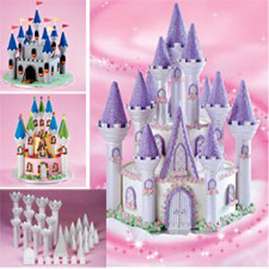 Wilton ROMANTIC CASTLE CAKE SET Fairy Princess Prince  